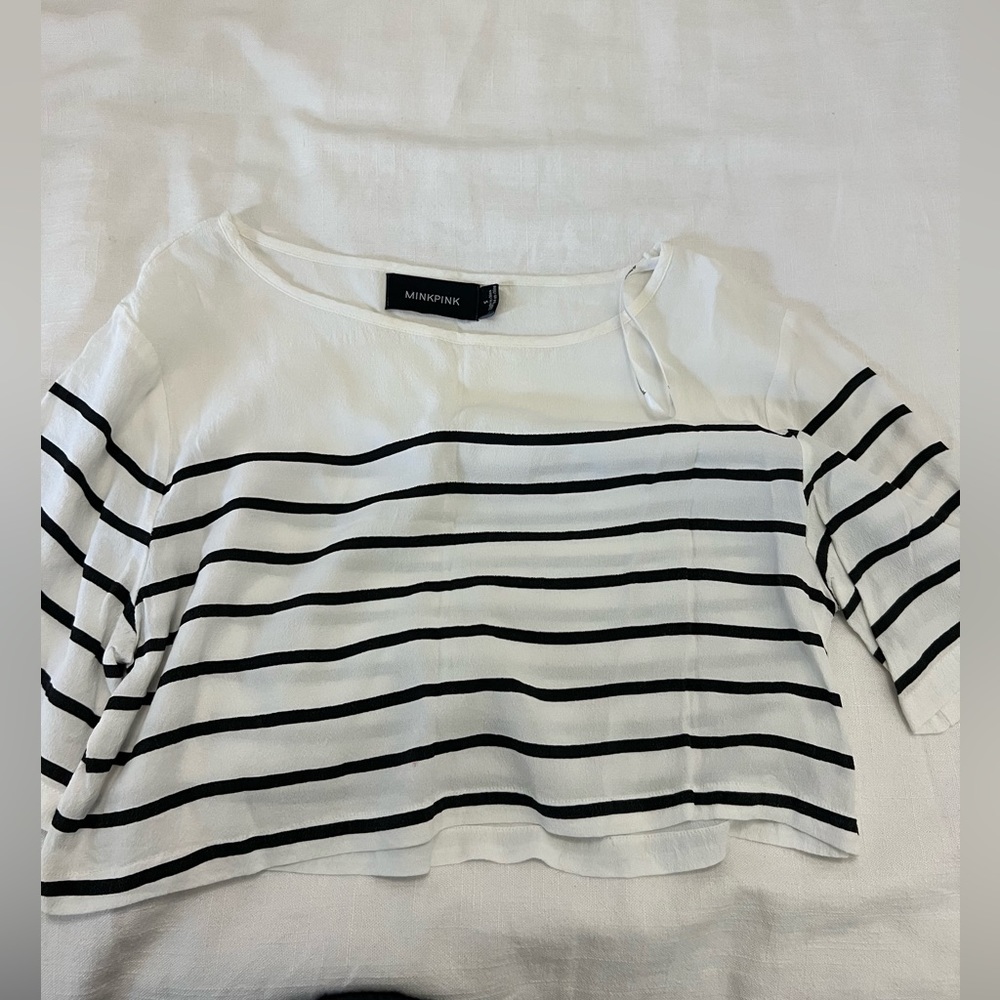 Striped crop top